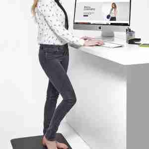 a girl in front of pc